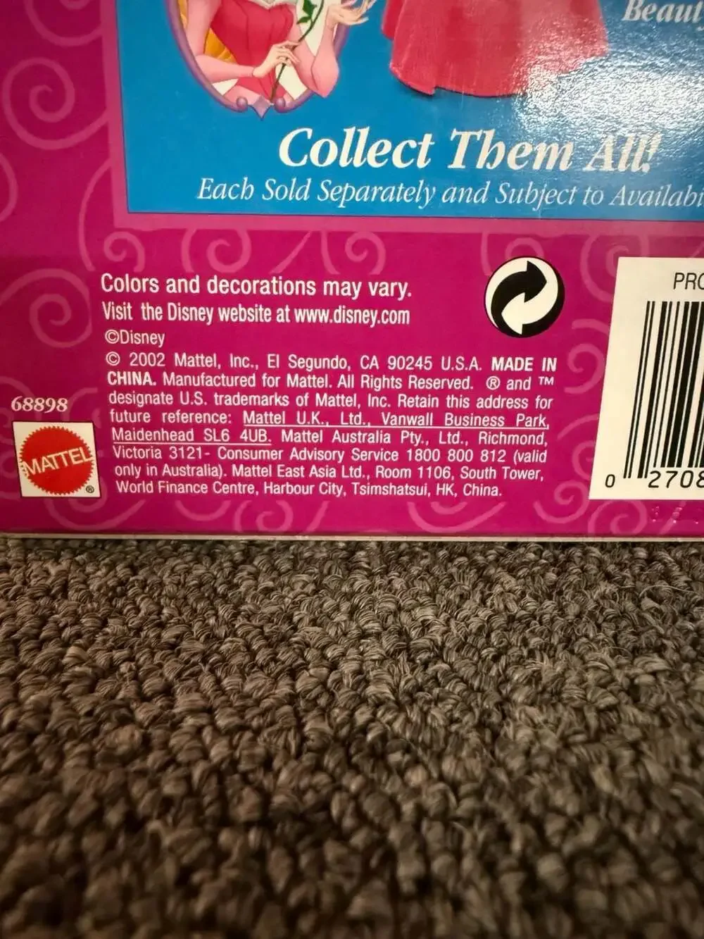 Mattel 2002 disney